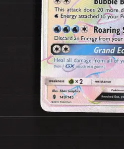Primarina GX 149/145 Guardians Rising Full Art Secret Rare Holo Pokemon Card DMG - Image 5