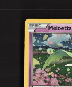 Meloetta XY193 XY Black Star Promo Cosmos Holo Pokemon Card LP - Image 3