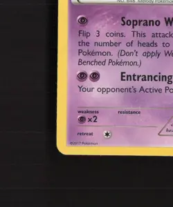 Meloetta XY193 XY Black Star Promo Cosmos Holo Pokemon Card LP - Image 5