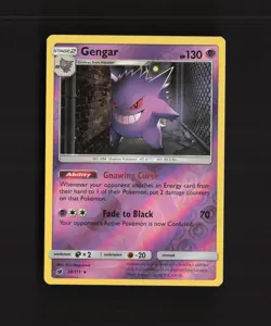 Gengar 38/111 Crimson Invasion Reverse Holo Rare Pokemon Card NM - Image 1