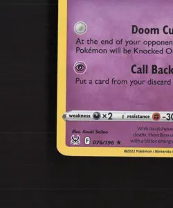 Hisuian Zoroark 076/196 Lost Origin Holo GAMESTOP Stamped Pokemon Card LP - Image 5