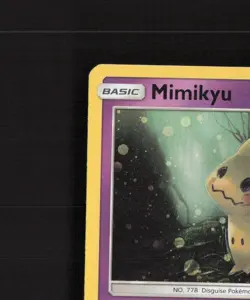 Mimikyu SM29 Sun & Moon Black Star Promo Cosmos Holo Pokemon Card LP - Image 3