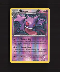 Gengar 60/162 Breakthrough Reverse Holo Rare Pokemon Card LP - Image 1