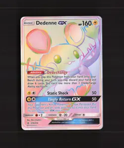 Dedenne GX 219/214 Unbroken Bonds Full Art Secret Rare Holo Pokemon Card NM - Image 1