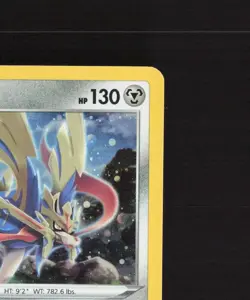 Zacian SWSH033 Sword & Shield Black Star Promo Cosmos Holo Pokemon Card LP - Image 4