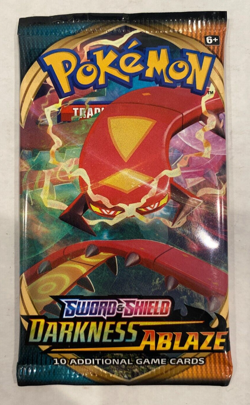 Pokemon Darkness Ablaze SWSH Centiskorch 10 Card Booster Pack - Image 1