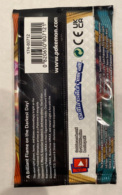 Pokemon Darkness Ablaze SWSH Centiskorch 10 Card Booster Pack - Image 2