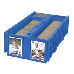 Case of (6) BCW Blue 1600-Count Baseball Trading Game Collectible Card Bin - Image 3