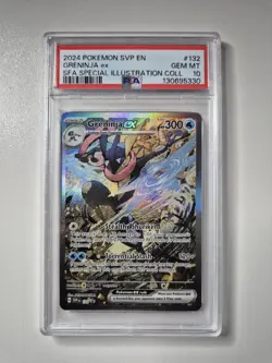 PSA 10 Greninja ex SVP 132 Shrouded Fable Promo Card Pokemon GEM MINT - Image 1