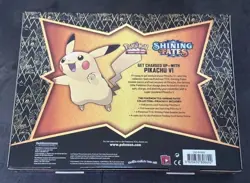 Pokemon Cards Shining Fates Collection Box Pikachu V Promo SWSH061 New Sealed - Image 2