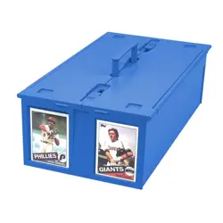 (1) BCW Blue 1600-Count Baseball Trading Game Collectible Card Bin - Image 2
