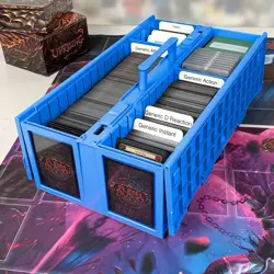 (1) BCW Blue 1600-Count Baseball Trading Game Collectible Card Bin - Image 4