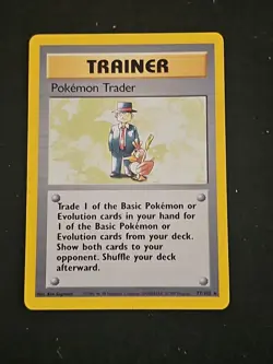 Pokemon Trader TCG Trainer Base Set 77/102 Regular Card Unlimited Rare - Image 1