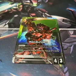 Gundam Card Game ST06-005 Red Gundam LR+ English Near Mint - Image 1