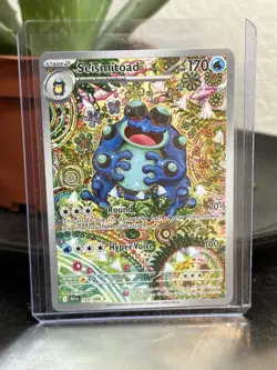 Pokemon TCG SV Black Bolt English Seismitoad #105/086 Illustration Rare Card - Image 1