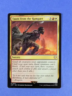 MTG: The Lord of the Rings: Taunt from the Rampart #0071 Rare - NM - Image 1