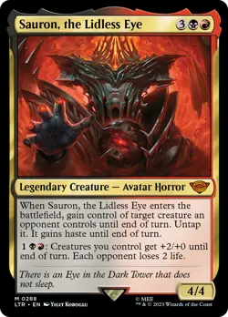 MTG Sauron, the Lidless Eye [The Lord of the Rings: Tales of Middle-Earth] Foil - Image 1