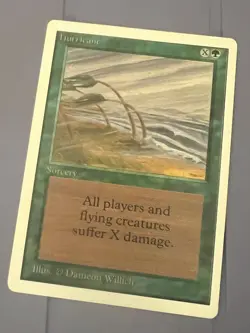 Magic the Gathering MTG Unlimited Hurricane NM (Beta Bob) - Image 1