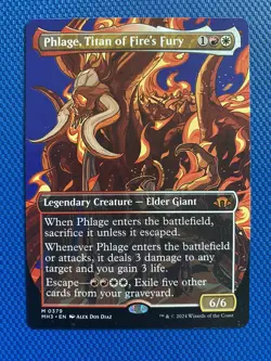 Phlage Titan Of Fire's Fury 🔥Borderless NM - MH3 Modern Horizons Magic MTG - Image 1
