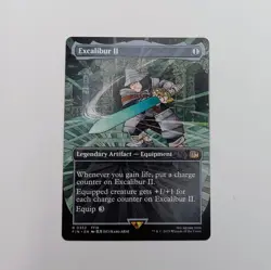 Excalibur II BORDERLESS 0352 MTG Rare Magic: The Gathering Final Fantasy 9 FFIX - Image 1