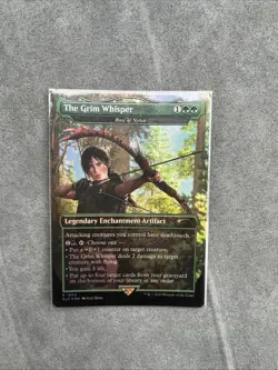 MTG The Grim Whisper - Bow of Nylea FOIL Secret Lair x Tomb Raider 1504 NM - Image 1
