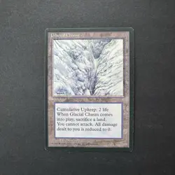 *** Glacial Chasm Ice Age ** 1995 MTG Magic the Gathering VINTAGE FAST SHIPPING - Image 1