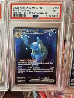 2023 Pokemon Squirtle Wartortle Blastoise ex PSA 9 Illustration Rare Trio 151 - Image 3