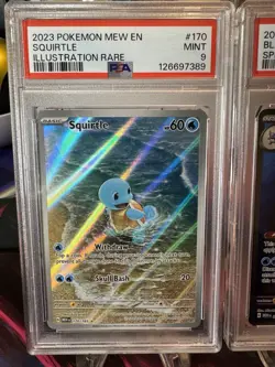 2023 Pokemon Squirtle Wartortle Blastoise ex PSA 9 Illustration Rare Trio 151 - Image 4