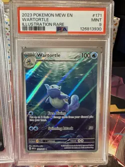 2023 Pokemon Squirtle Wartortle Blastoise ex PSA 9 Illustration Rare Trio 151 - Image 5