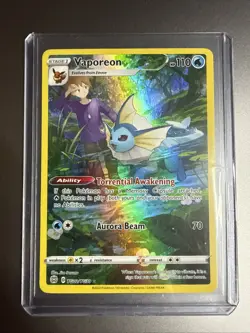 Pokemon TCG Vaporeon (Brilliant Stars TG02/TG30) Trainer Gallery Holo NM - Image 1