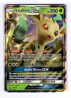 Leafeon GX - SM146 Sun & Moon Promos #SM146 (2017) Promo Holo NM Pokemon - Image 1