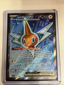 CARTE POKEMON MOTISMA EX 111/094 FA FULL ART FLAMMES FANTASMAGORIQUES ME02 FR - Image 3