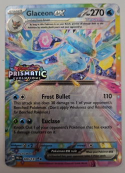 Pokemon Glaceon ex 26/131 Stamped Promo Prismatic Evolutions Near Mint - Image 1