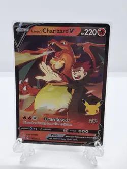 Pokemon Celebrations Lance's Charizard V Oversized Jumbo Promo SWSH133 NM SWSH - Image 1