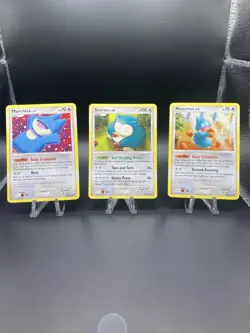 Pokemon Snorlax and munchlax 81/111 69/111 70/111 Rising Rivals NM lot - Image 1