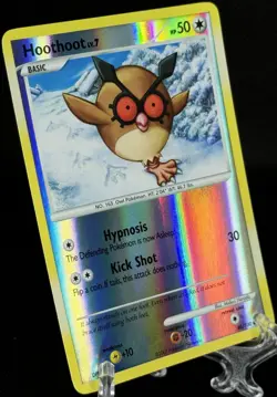 Pokemon TCG - Hoothoot - 85/130 - Reverse Holo - Diamond & Pearl LP Error - Image 1