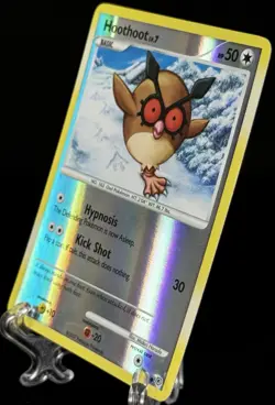 Pokemon TCG - Hoothoot - 85/130 - Reverse Holo - Diamond & Pearl LP Error - Image 2