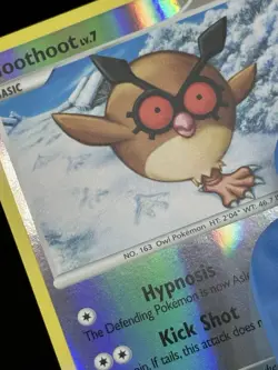 Pokemon TCG - Hoothoot - 85/130 - Reverse Holo - Diamond & Pearl LP Error - Image 5