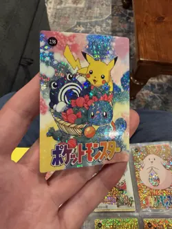 POKEMON POCKET MONSTERS VENDING PRISM STICKER 238 PIKACHU SQUIRTLE CHANCEY REV. - Image 3
