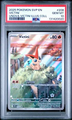 2025 POKEMON SVP EN-SV BLACK STAR PROMO #208 VICTINI UNOVA VICTINI ILLUS COLL - Image 1