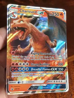 Pokemon Charizard GX SM195 Standard Size Black Star Promo NM - Image 3