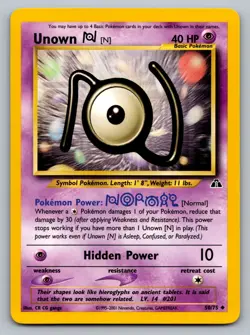 Pokemon TCG Neo Discovery Unown [N] 50/75 - Image 1