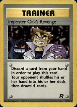 Imposter Oak's Revenge 76/82 Uncommon Team Rocket WOTC Pokemon - Image 1