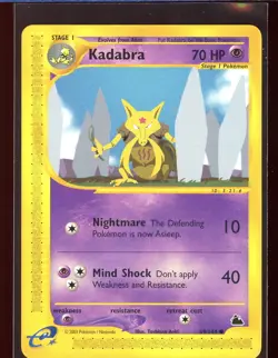Kadabra Skyridge 69/144 Ex/NM Non-Holo E-Series Pokemon - Image 1