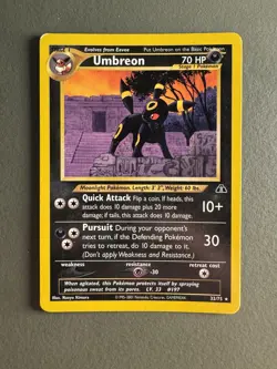 Pokemon TCG Umbreon Neo Discovery 32/75 Non-Holo Rare Lightly Played - Image 1