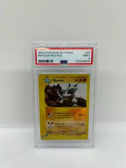 Pokemon Rhydon Skyridge Reverse Holo #29 PSA 9 Mint New Cert Vintage - Image 1