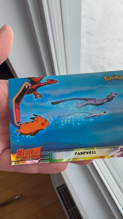 1999 Topps Pokemon Movie Mewtwo Strikes Back #39 Mewtwo Farewell - Image 2