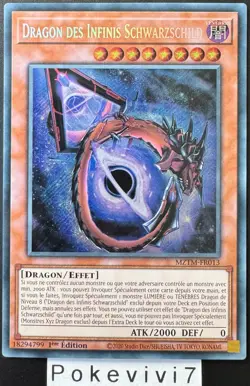 Carte YU-GI-OH! DRAGON DES INFINIS SCHWARZSCHILD MZTM-FR013 Secret Rare NEUF - Image 1