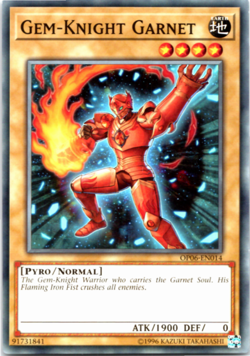 Gem-Knight Garnet - OP06-EN014 - Common - Yugioh - Image 1