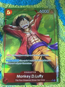 One Piece TCG English ST21-014 Monkey D Luffy Alt Art Parallel - Image 1